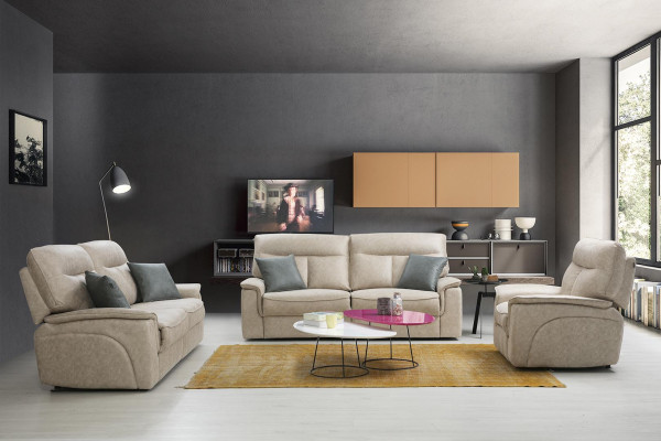 Dizainera divguļama sofa komplekts 3 gab. Moderns mīkstie mēbeļu komplekts dzīvojamistabai.