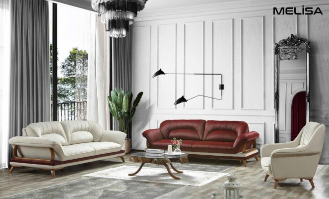 Sofa 3 sēdvietu dizaina sofa Klasiski dizaina trīsvietīgi mēbeles audums