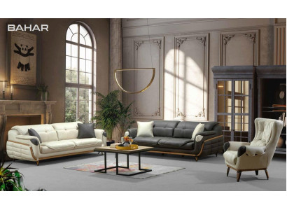Sofas komplekts 3+3+1 sēdvietu dīvānu grupa dīvāns krēsls klasiskais komplekts