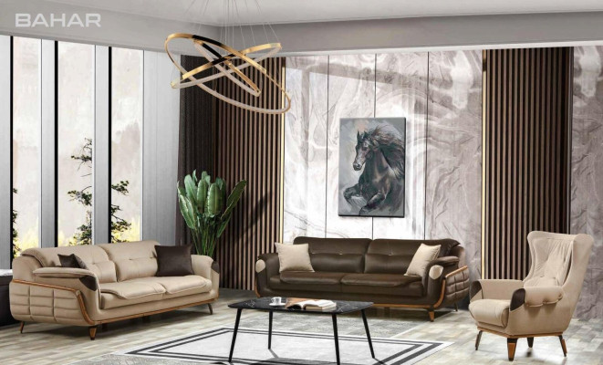 Sofas komplekts 3+3+1 sēdvietu dīvānu grupa dīvāns krēsls klasiskais komplekts