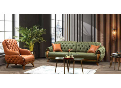 Sofas komplekts 3+1 vietu Chesterfield dīvāns krēsls3170560674.