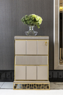 Komodas Bežs Luksusa skapis Elegantais komodes stils Moderns mēbeles Skaisti Jauns