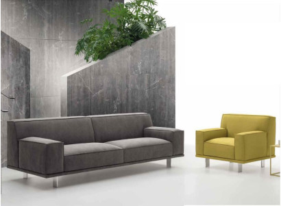 Sofas komplekts 3+1 vietas tekstila atpūtai dizaina dīvānām Polster Couchen alfitalia