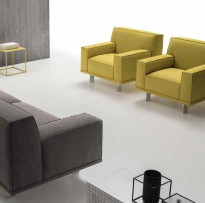 Sofas komplekts 3+1 vietas tekstila atpūtai dizaina dīvānām Polster Couchen alfitalia