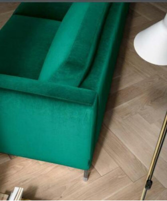 Dzīvojamā istaba Zaļš Trīsvietīgs auduma Dizaina dīvāns Polster Sofa Loriņi Zaļa mēbele