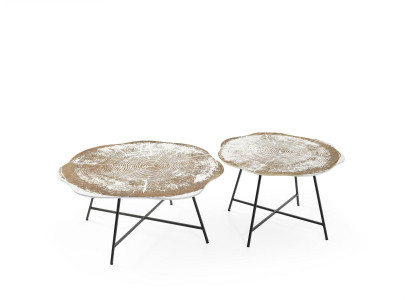 Couchtische 2er Set - Divgabadžejie galdi, Dizaina apaļi galdi 2 gab. Kafejnīcai.