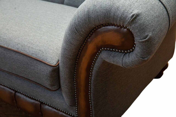 Luksusa dīvāns 4 vietīgs viesistabas Chesterfield dīvāna dizains pelēks dīvāni jauns