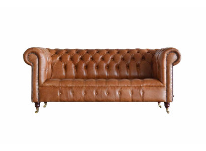 Chesterfield dīvāns 3 sēdvietām Polster Couchen Sofas Couch trīsstāvu Brunns