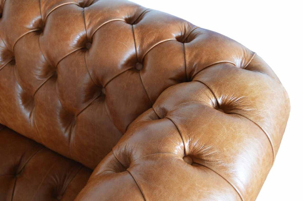 Chesterfield dīvāns 3 sēdvietām Polster Couchen Sofas Couch trīsstāvu Brunns