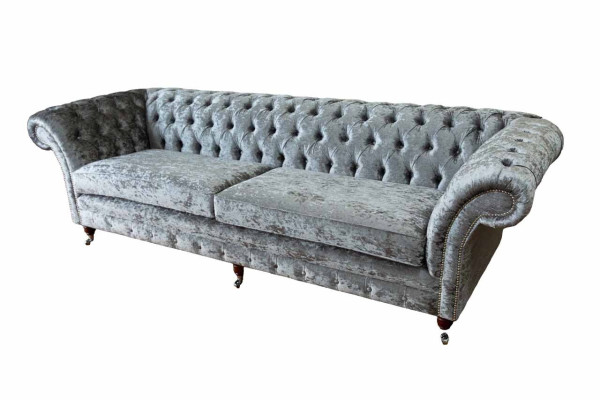 Četrvietīgs dīvāns Sofa 4 vietīgs Chesterfield viesistabas auduma dizaina sēdeklis