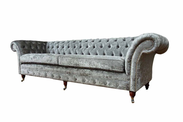 Četrvietīgs dīvāns Sofa 4 vietīgs Chesterfield viesistabas auduma dizaina sēdeklis