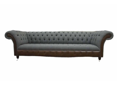 Angļu Chesterfield luksusa tekstila dīvāns, četrvietīgs dīvāns, polsterējuma dizaina auduma dīvāni.