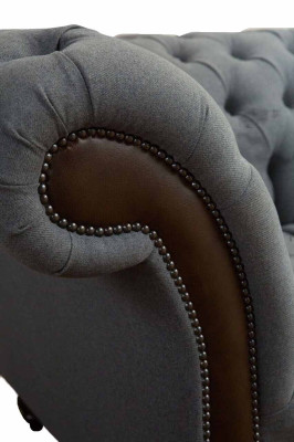 Angļu Chesterfield luksusa tekstila dīvāns, četrvietīgs dīvāns, polsterējuma dizaina auduma dīvāni.