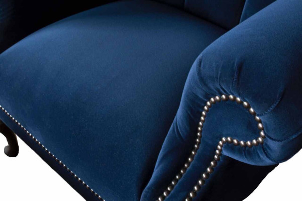 Chesterfield krēsls ar ausīm un pufu Relax 1-vietīgais dīvāns ar ausītēm 2 gabali