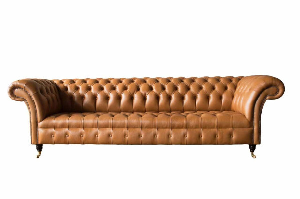 Ādas dīvāns Chesterfield 4 vietīgs dīvāns luksusa ādas dīvāni polsterēts viesistabai
