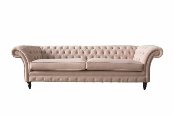 Rozā četru vietu dīvāns, mēbeles, liels dīvāns, sofa 245 cm jauns