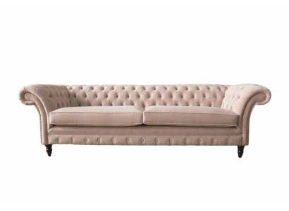Rozā četru vietu dīvāns, mēbeles, liels dīvāns, sofa 245 cm jauns