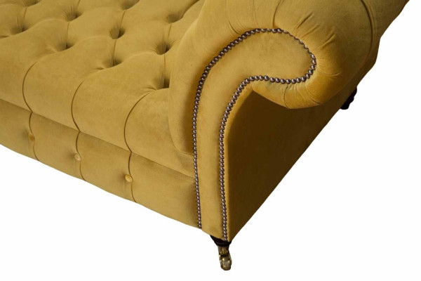 Chesterfield Tekstila Polsterējums Luksusa Dīvāns Dizaina Dīvāns 4 Vietīgs Jauns