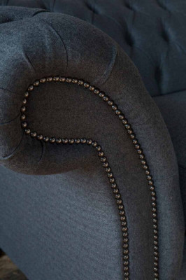 Dīvāns dizains 4 sēdvietu dīvāns tekstila apdare klasiskie Česterfīldas dīvāni