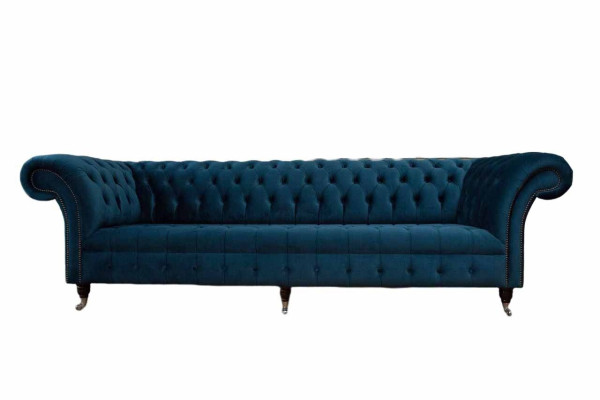 Dizaina dīvāns Chesterfield Pildspalvas Moderns Tekstils Audums 4-vietas Gulētava