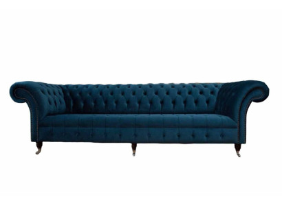 Dizaina dīvāns Chesterfield Pildspalvas Moderns Tekstils Audums 4-vietas Gulētava