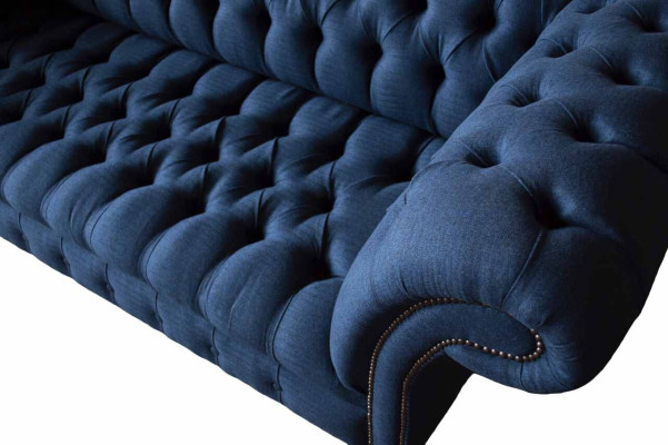 Dīvāns ar trim sēdvietām Lux Chesterfield 3 vietu zils dīvāns jauns dīvāns.
