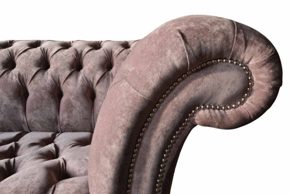 Česterfīldas dīvāns/sofa, dīvānu dizains 3-vietīgs divguļamais dīvāns, violeta krāsā.