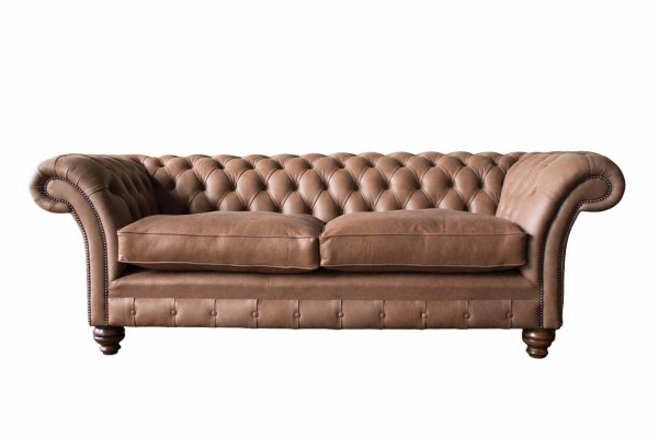 Chesterfield Sofa dizains Luksus Lērums Galdi Klasiskais Dīvāns 3 Personām