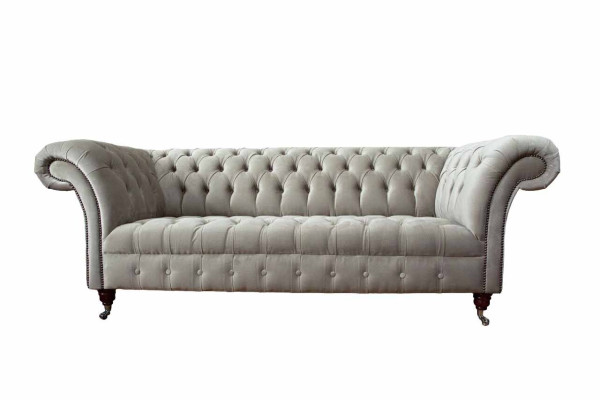 Chesterfield dīvāns 3 sēdvietu polsteris dīvāns dīvāni dīvāns trīsvietīgs pelēks jauns