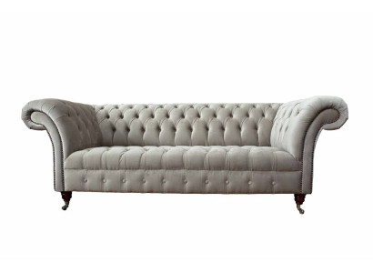 Chesterfield dīvāns 3 sēdvietu polsteris dīvāns dīvāni dīvāns trīsvietīgs pelēks jauns