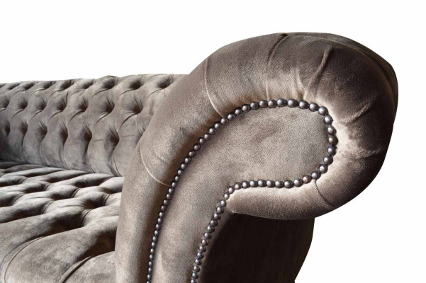 Angļu Chesterfield dīvāns Driecouch biroja mēbeles Samts 230cm Tūpējas krāsā