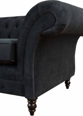 Chesterfield Roze Jaunais Trimēra Auduma Dizains Dīvāns Polster Sofa Jauns
