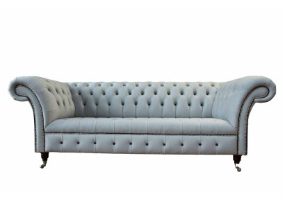 Dīvāns ar 3 sēdvietām, ekskluzīvā Chesterfield stilā, luksusa dizainera dīvāns, jauns.