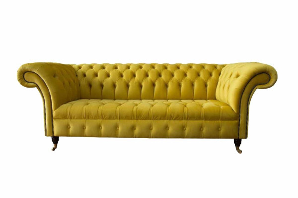Chesterfield 3 sēdvietu mīkstā sofa, stila dīvāns, auduma dīvāns, jauns sofa.