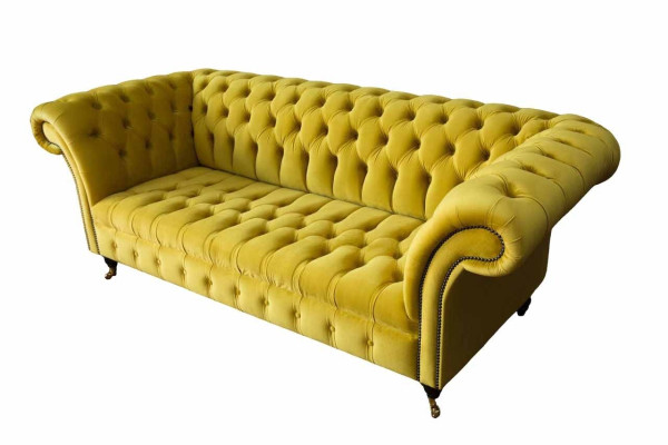 Chesterfield 3 sēdvietu mīkstā sofa, stila dīvāns, auduma dīvāns, jauns sofa.