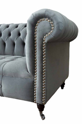 Chesterfield 3 sēdvietu dizaina dīvāns Polster Sofas Couchen tekstila trīsvietīgs