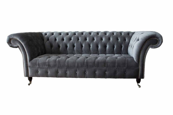 Chesterfield 3 sēdvietu dizaina dīvāns Polster Sofas Couchen tekstila trīsvietīgs
