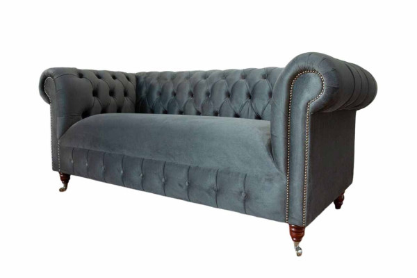 Chesterfield Tekstila dīvāns 3-vietīgs luksusa mēbeles dizaina atpūtas zona
