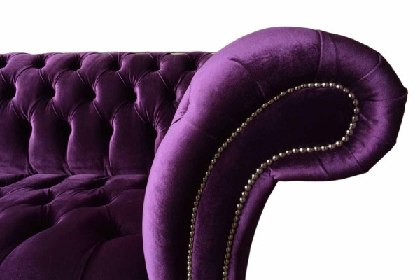 Chesterfield 3 vietu dizaina dīvāns ar auduma pārklājumu, luksusa dīvāns, jauns