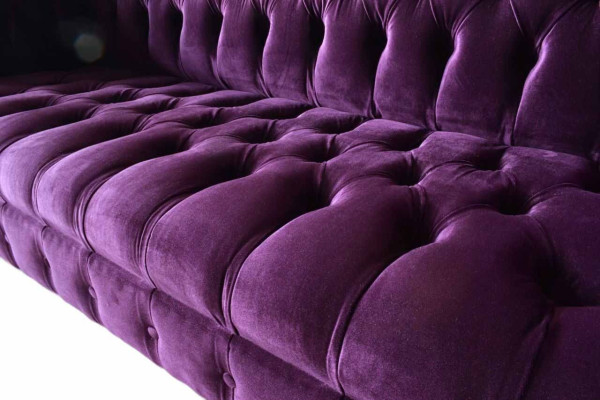 Chesterfield 3 vietu dizaina dīvāns ar auduma pārklājumu, luksusa dīvāns, jauns