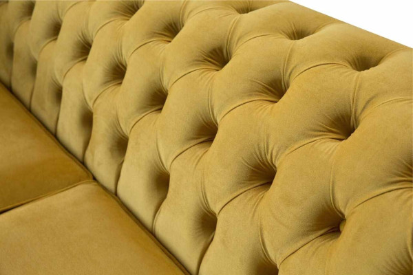 Chesterfield Sofa 3 sēdvietas dizaina dīvāns; trīsvietīgais luksusa mēbeļu stils, tekstils