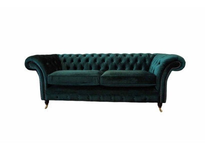 Chesterfield četriem sēdvietām auduma materiāla dīvāns dīvānam trijvietīgs dīvāns audekls