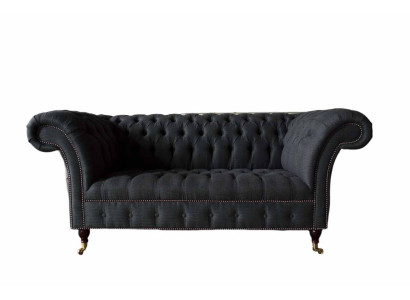 Dizain Chesterfield auduma dīvāns gultas dīvāns 2 vietas apdare tekstila audums Jauns