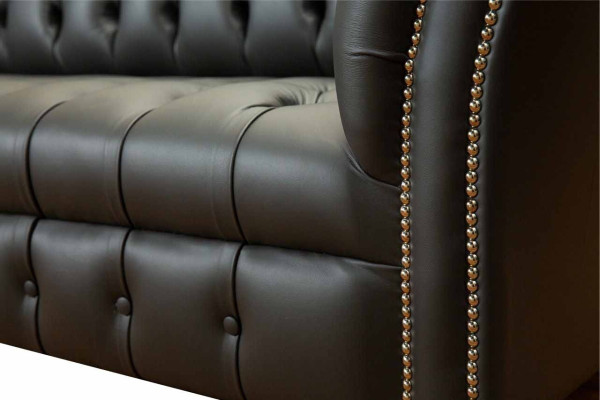 Chesterfield ādas dīvāns ar audumiem 2 sēdvietu dizaina dīvāns.