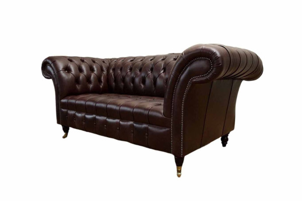 Sēdētspēja Dīvāns Chesterfield Polster Dīvāns 2-vietīgais Āda Tekstils Lounge Jauns