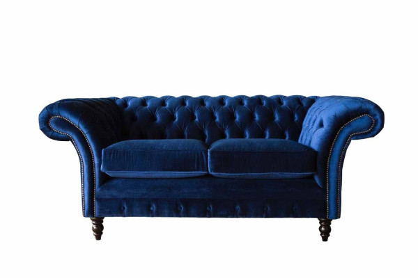 Chesterfield biroja mēbeles iekārtojums dīvāns dvieļu zila