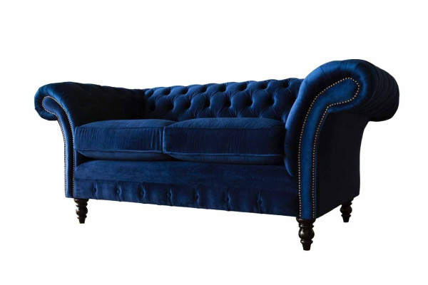 Chesterfield biroja mēbeles iekārtojums dīvāns dvieļu zila