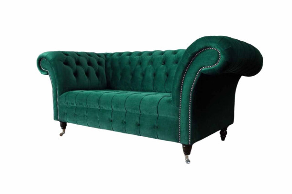 Chesterfield divvietīgā sofa 2-vietīgā dizaina sofa pārklājumi modernai sēdeklim audums
