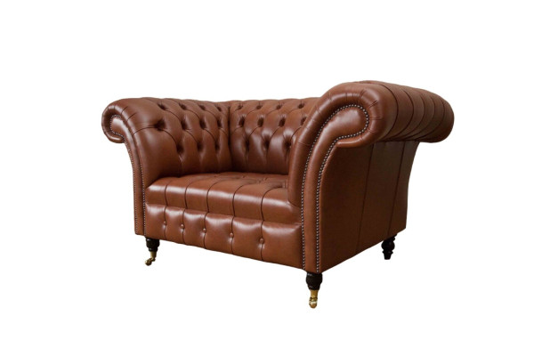 Chesterfield dizaina auduma dīvāns krēsls 1,5 sēdvietu polstermēbeles lounge