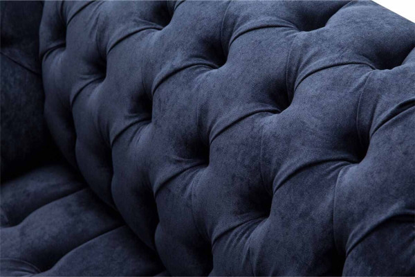 Chesterfield Sofa 1,5-Vietnieku dizainera dīvāns Ar tekstila apdari